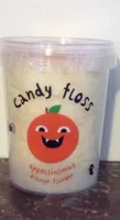 Orange flavour candy floss
