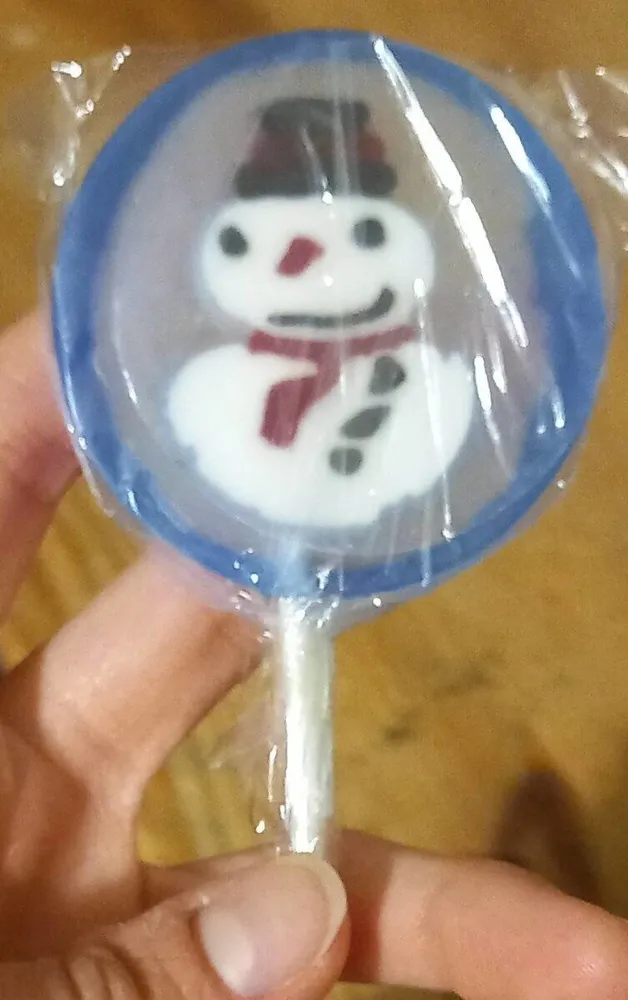 Lecca lecca pupazzo di neve