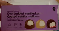Coated vanilla mallows