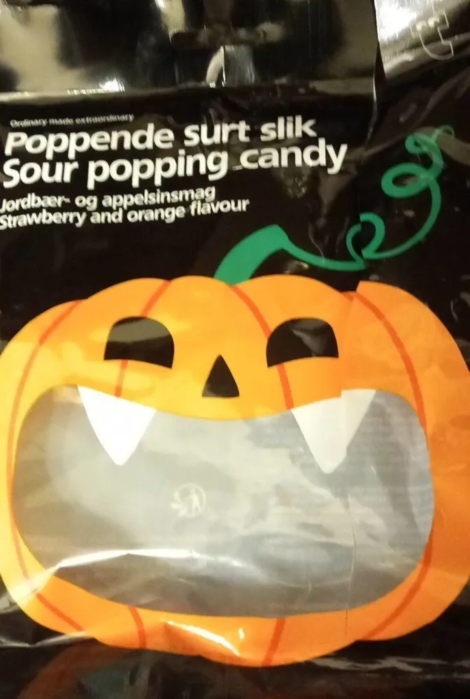 Sour popping candy
