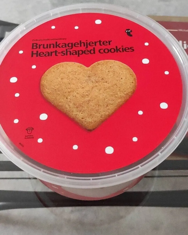 Heart-shaped cookies