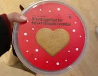 Heart-shaped cookies