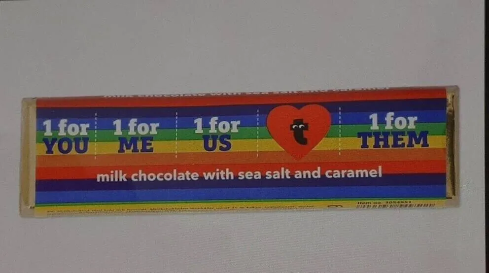 Chocolat au lait avec caramel au sel de mer