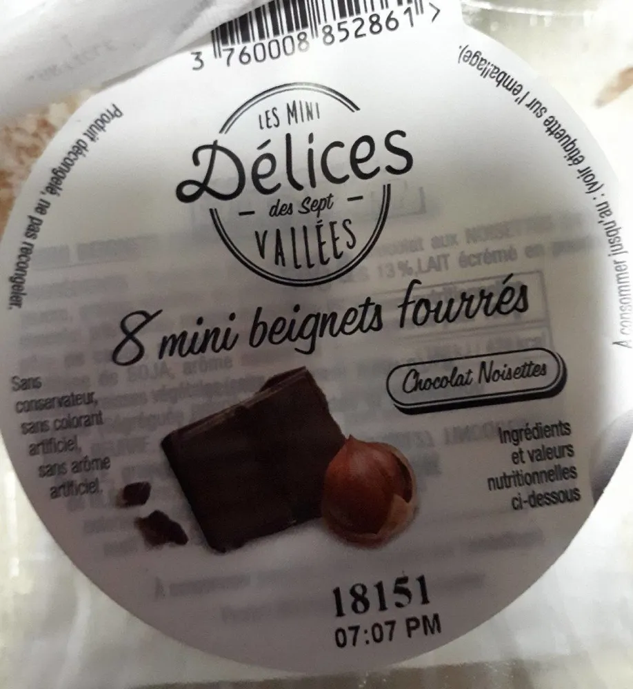 8 mini beignets fourrés