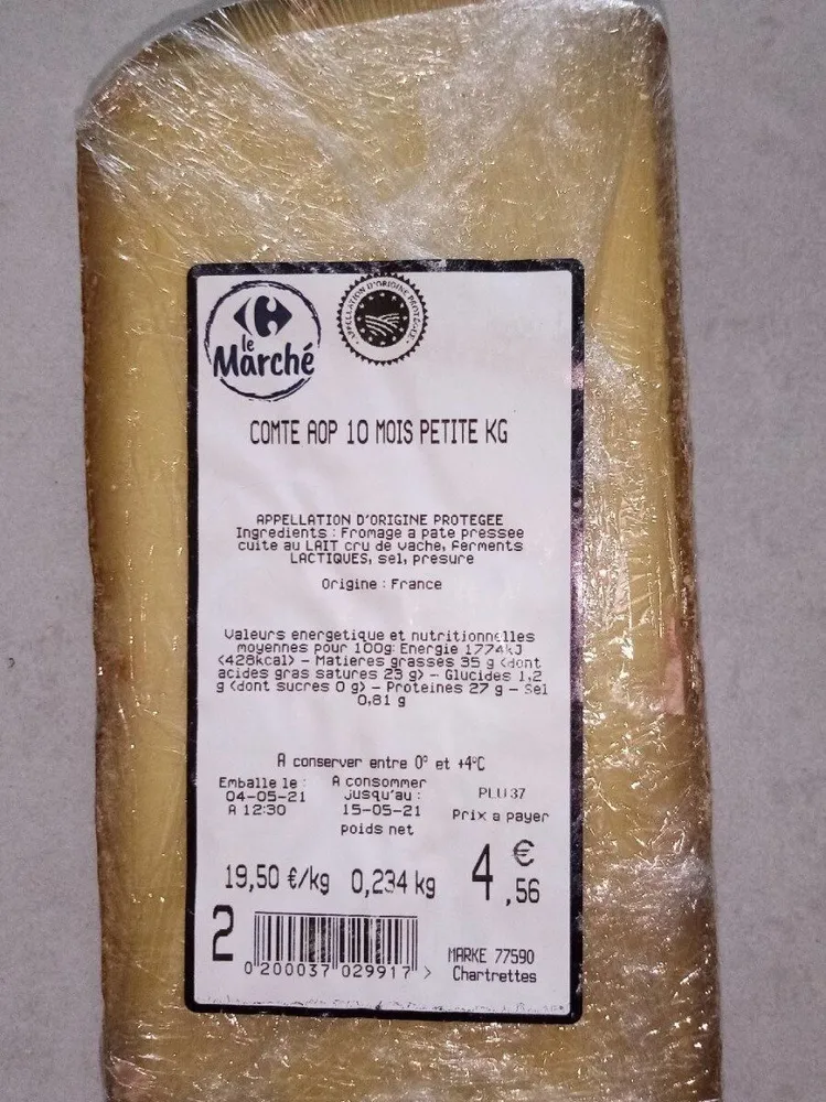 Comte aop 10 mois