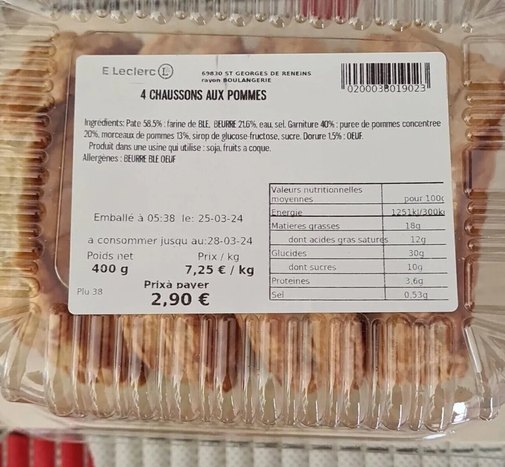 Chaussons aux pommes