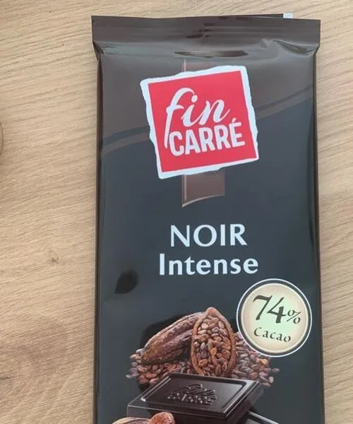 Chocolat noir fin carré