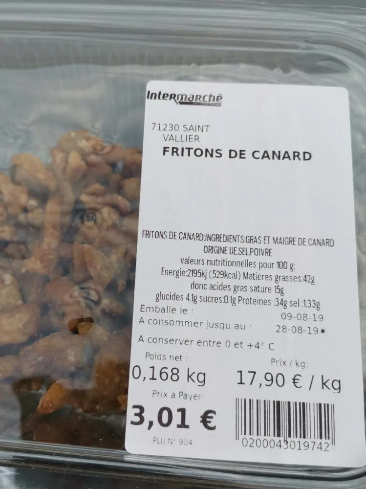 Fritons de canard
