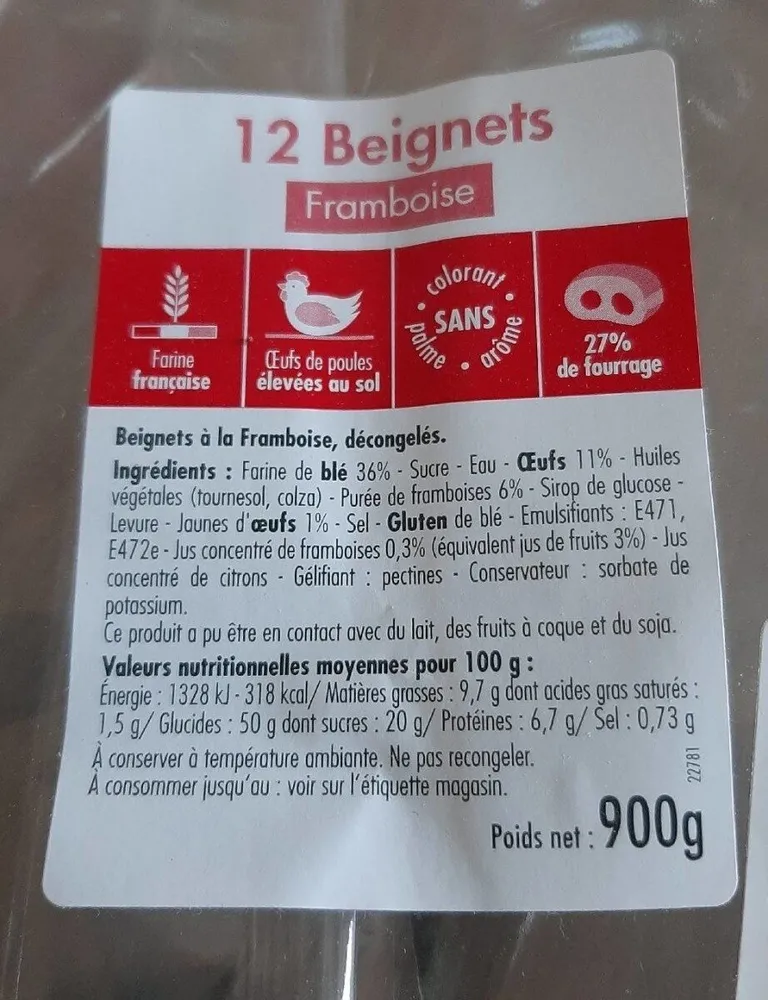 Beignet framboise