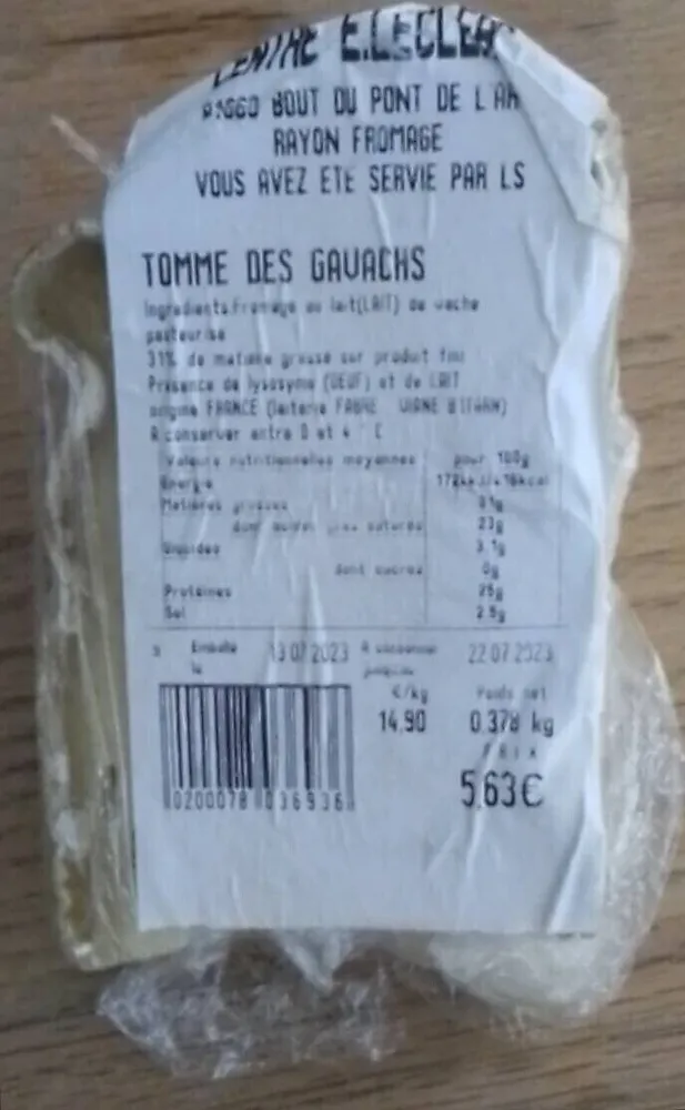 TOMME DE GAVACHS