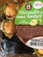 Mini muffins coeur fondant aux pommes