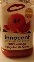Innocent pur jus de fruit pressé 100% orange sanguine de sicile