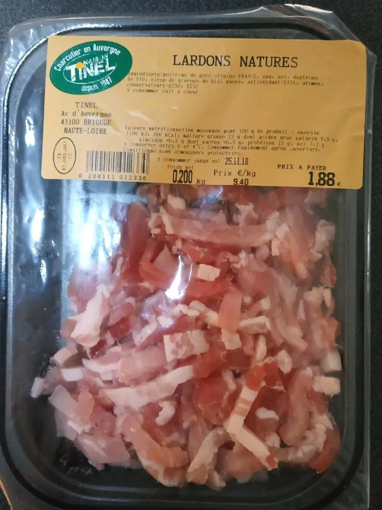 Lardon nature