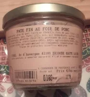 Pâté fin au foie de porc