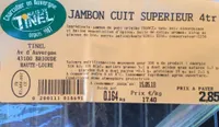 Jambon cuit superieur