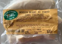 Boudin blanc au porto sans colorant