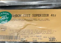 Jambon cuit supérieur 4 tr