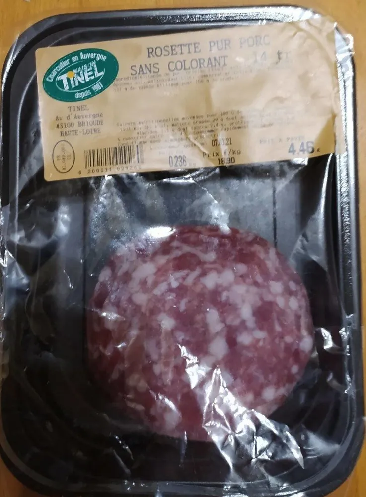 Rosette pur porc sans colorant
