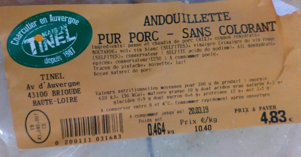 Andouillette pur porc