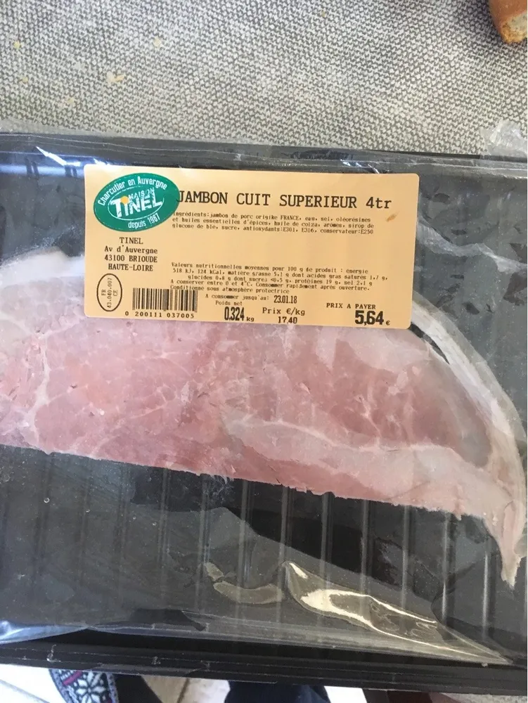 Jambon cuit superieur