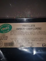 Feuilleté jambon champignon