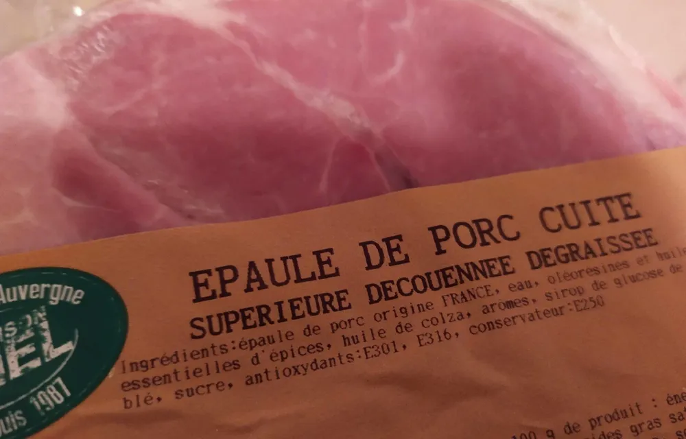 Epaule de Porc Cuite Supérieure découénnée dégraissée