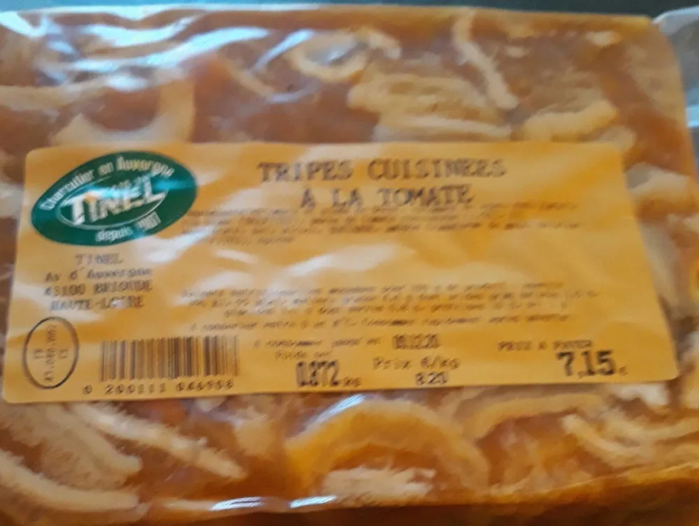Triples cuisinees à la tomate