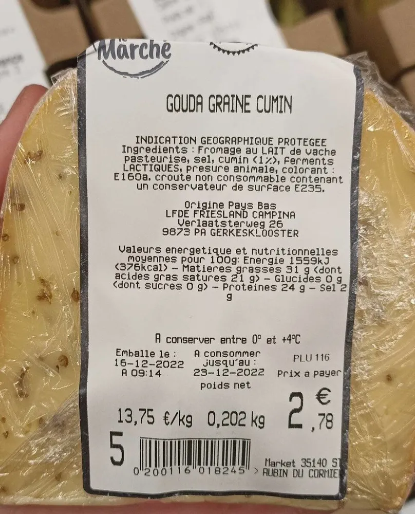 Gouda graine de cumin