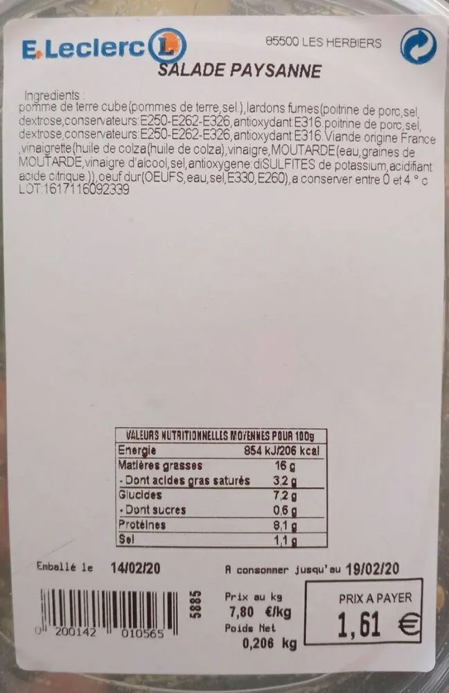 Salade paysanne