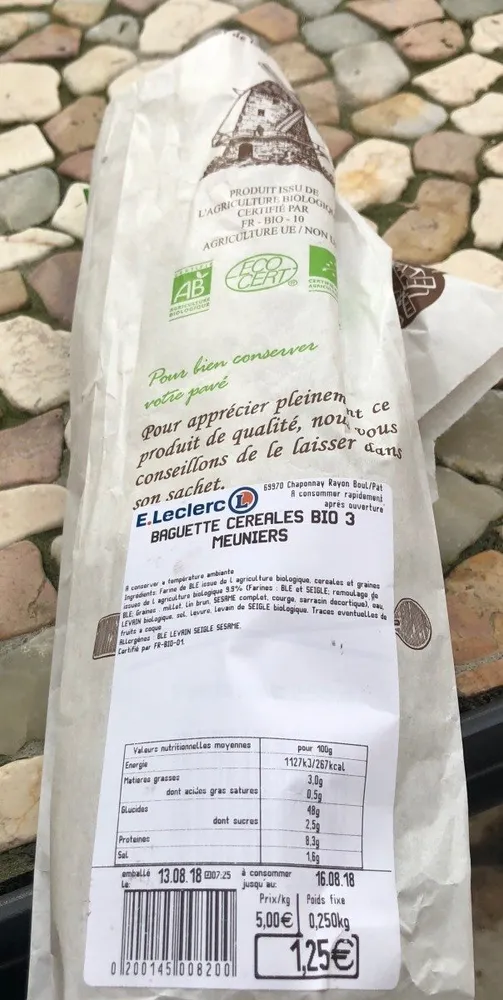 Baguette BIO céréales