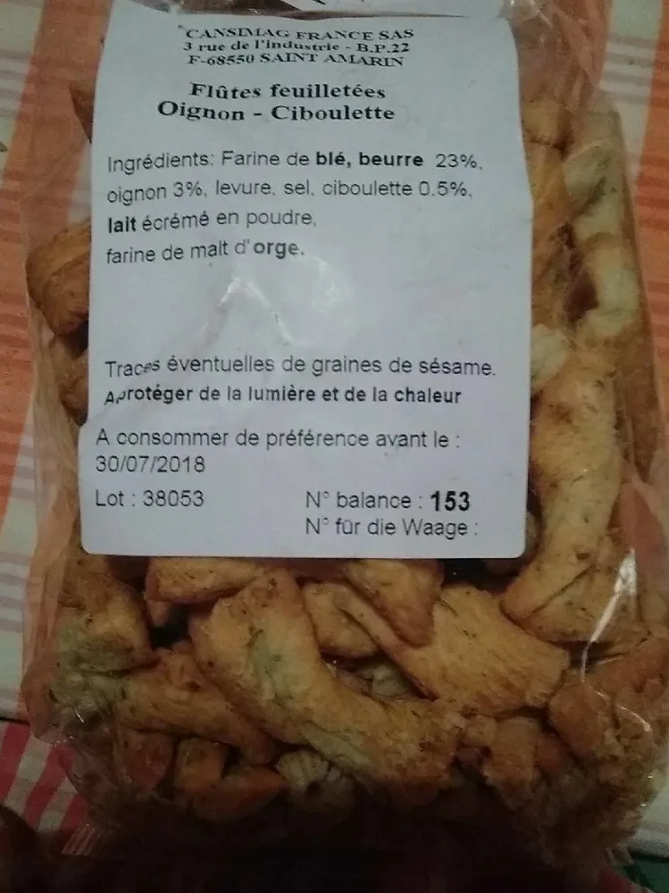 Flûtes feuilletés