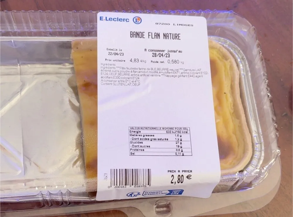 Flan nature