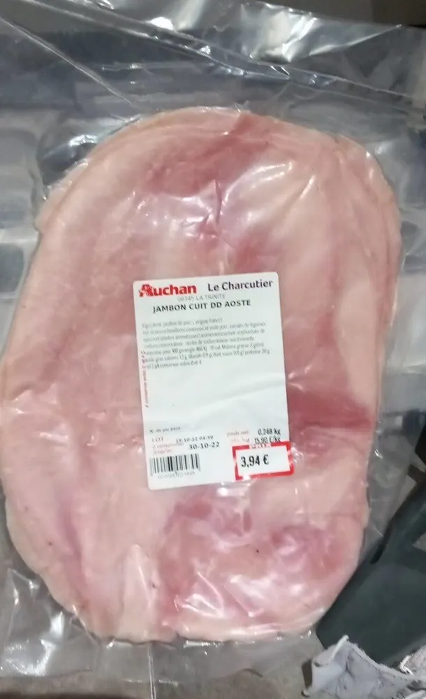 Jambon blanc en tranches