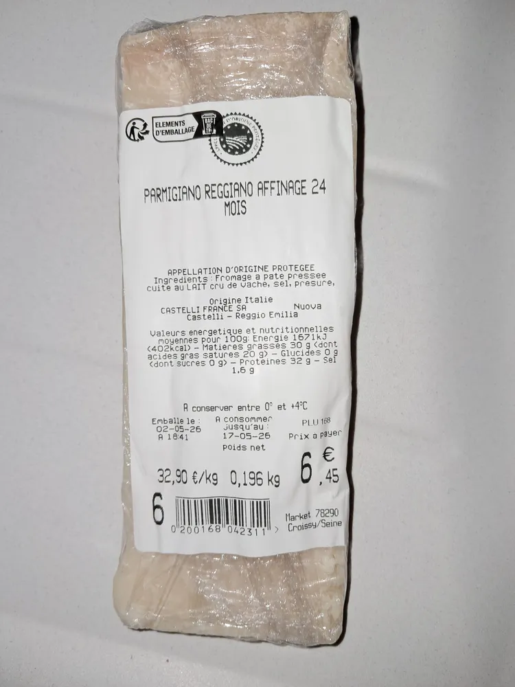Parmigiano Reggiano affinage 24 mois
