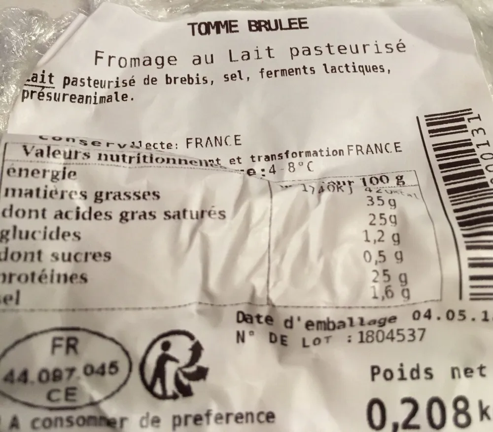 Tomme brulee