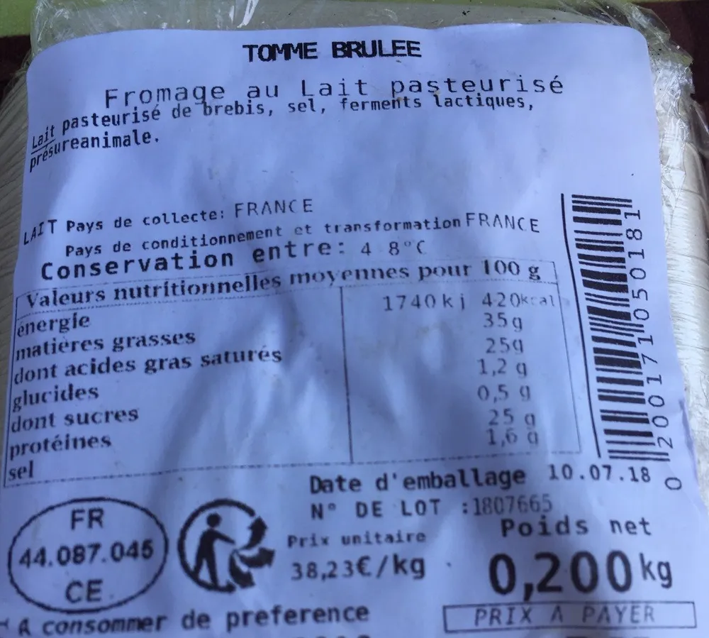 Tomme Brulee