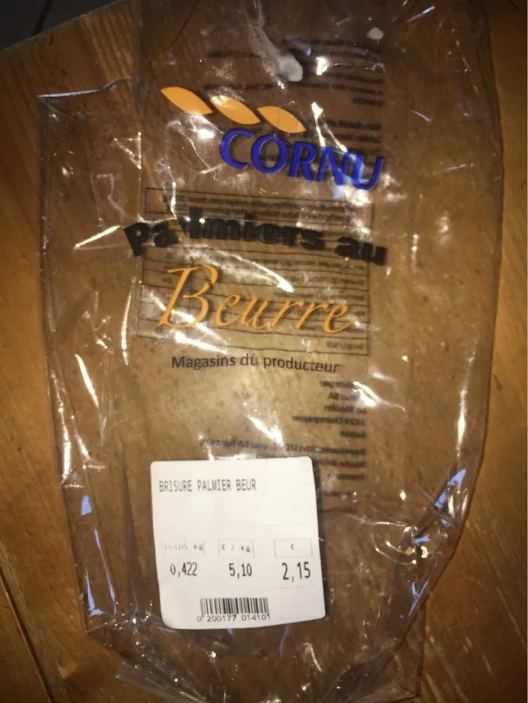 Palmier au beurre