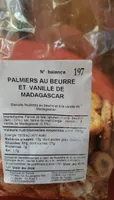Palmiers au beurre et vanille de Madagascar