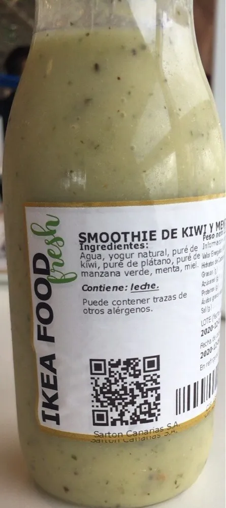 Smoothie de kiwi y menta