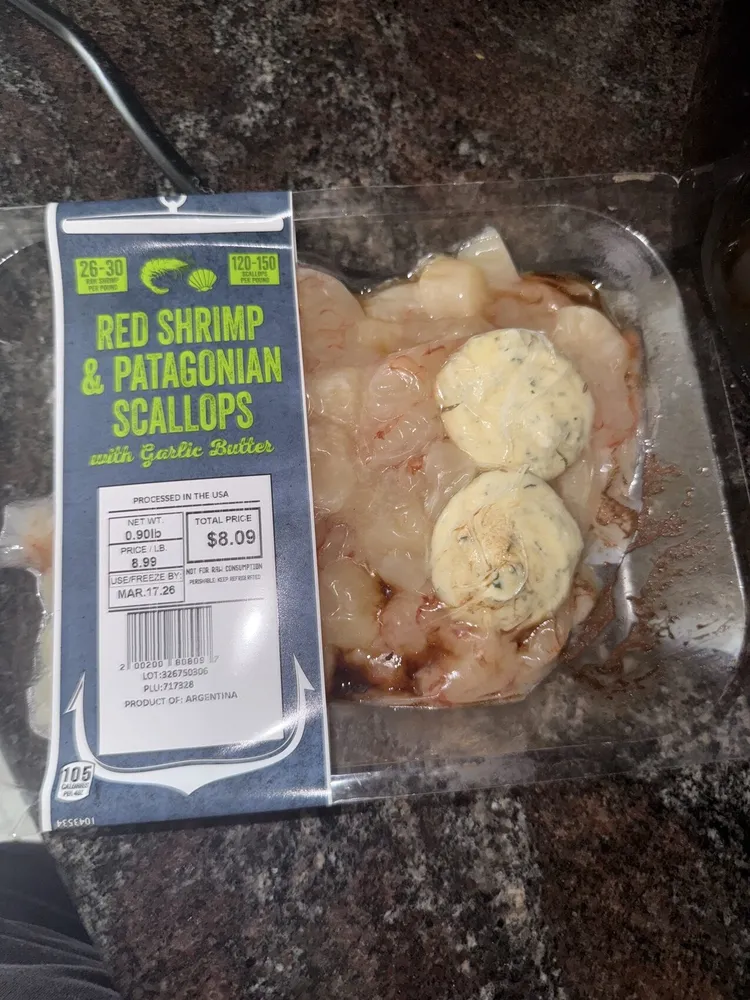 Red Shrimp & Patagonia Scallops