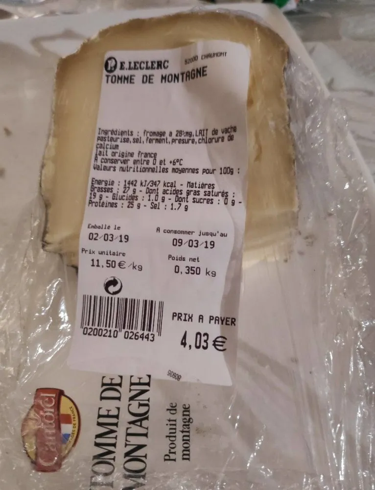 Tomme de montagne