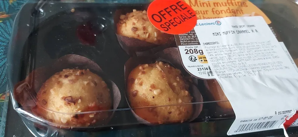 Mini muffin caramel