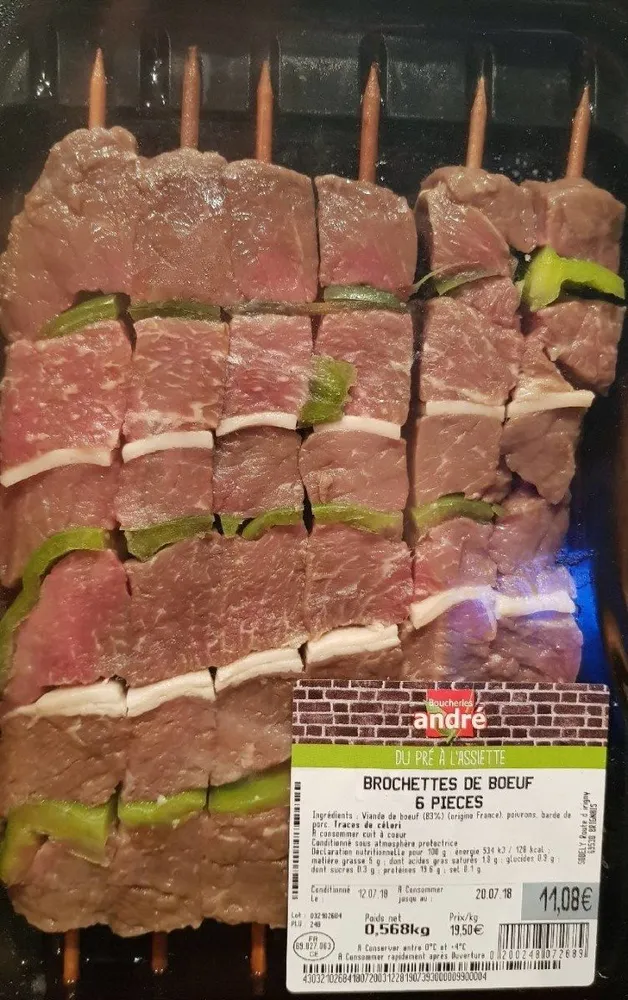 Brochettes de boeuf