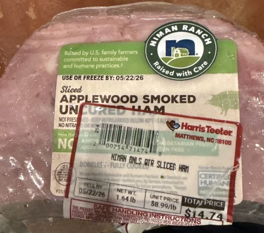 Applewood Smoked Uncured Ham