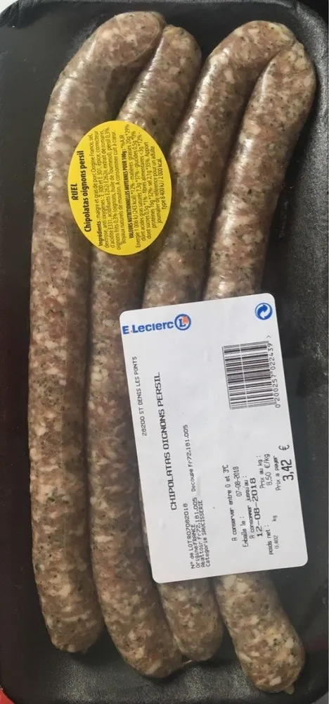 Chipolatas oignons-persil