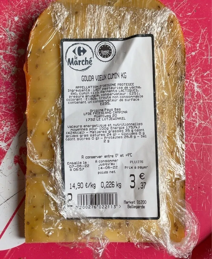 Gouda vieux cumin