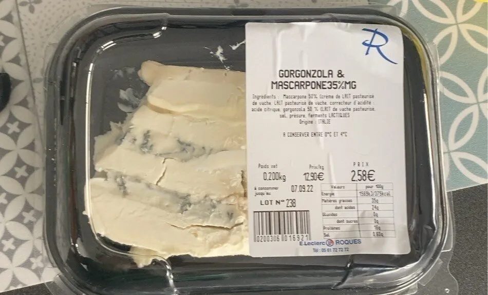 Gorgonzola et mascarpone