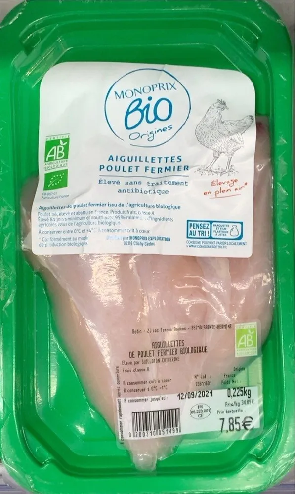 Aiguillettes Poulet Fermer