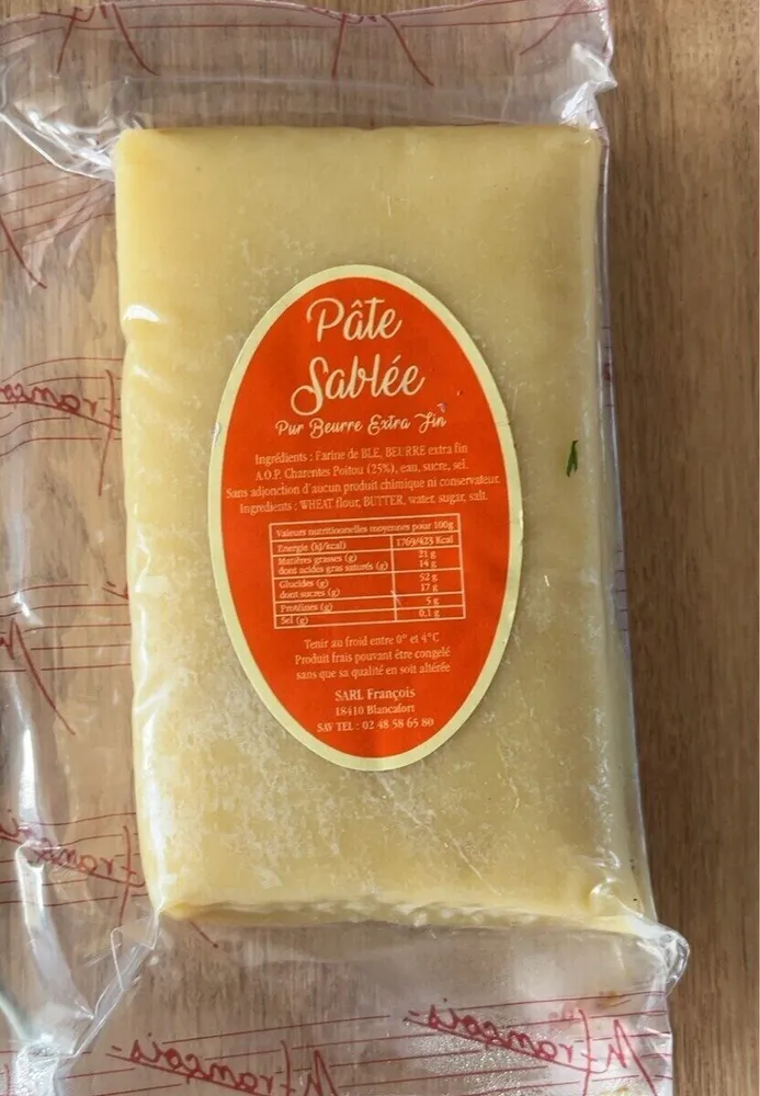 Pâte sablée