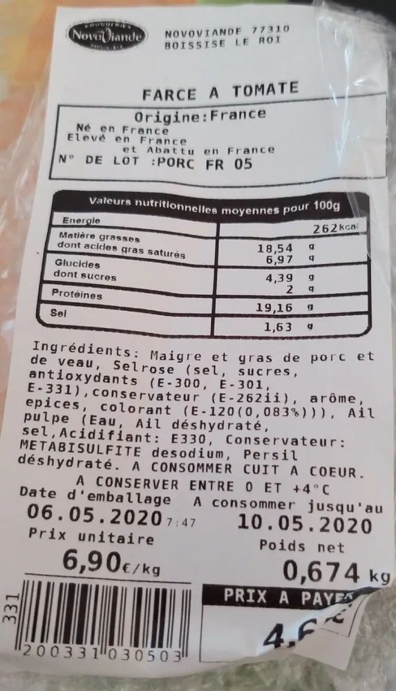 Farce à tomate